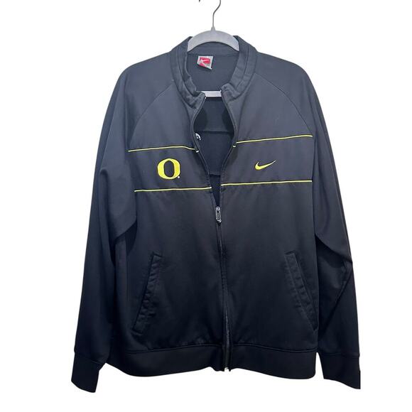 Nike Men's Black Team University of Oregon Full Zip Track Jacket Size XL - Picture 2 of 6
